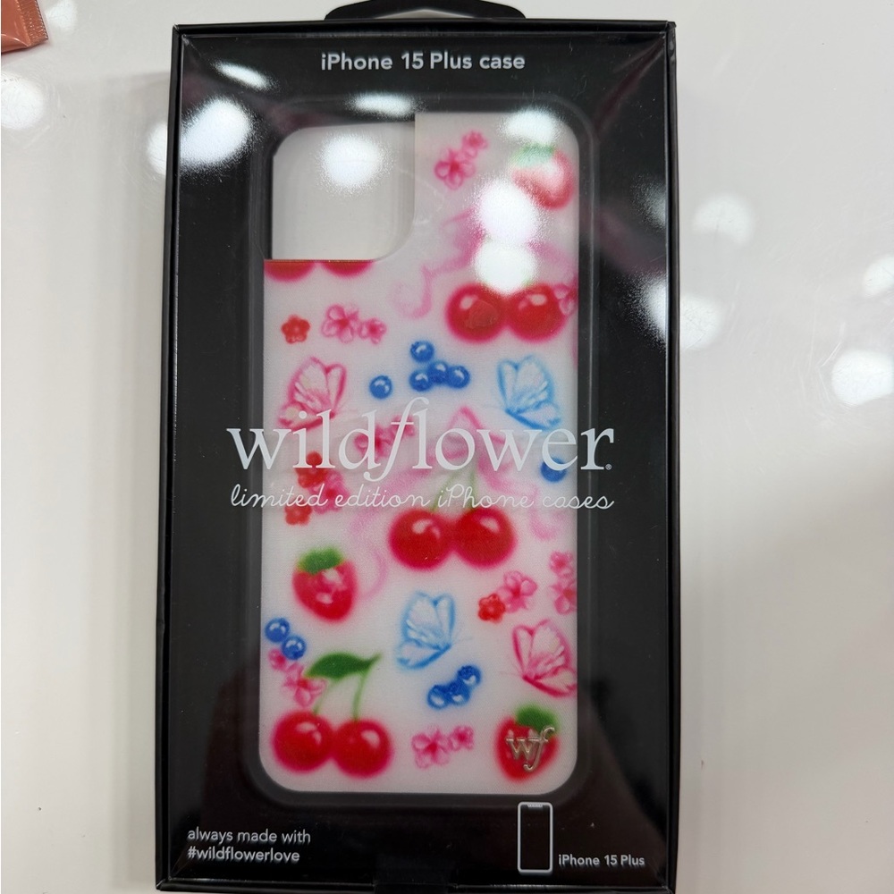 Wildflower iPhone 15 Plus Sweet Cherries Phone Case